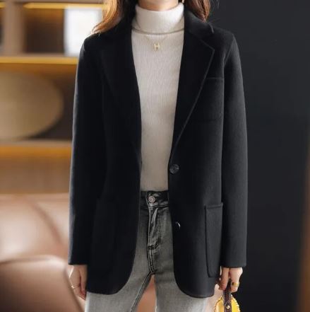 ModeGeist | Herbst- und Winter-Blazer Aus Dickem Tweed für Damen