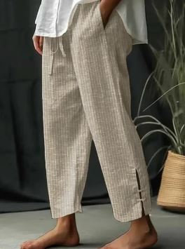Klassische Hose mit Monastreifen