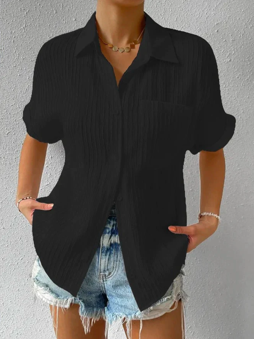 Fudus | Unkomplizierte geknöpfte Oversize-Bluse
