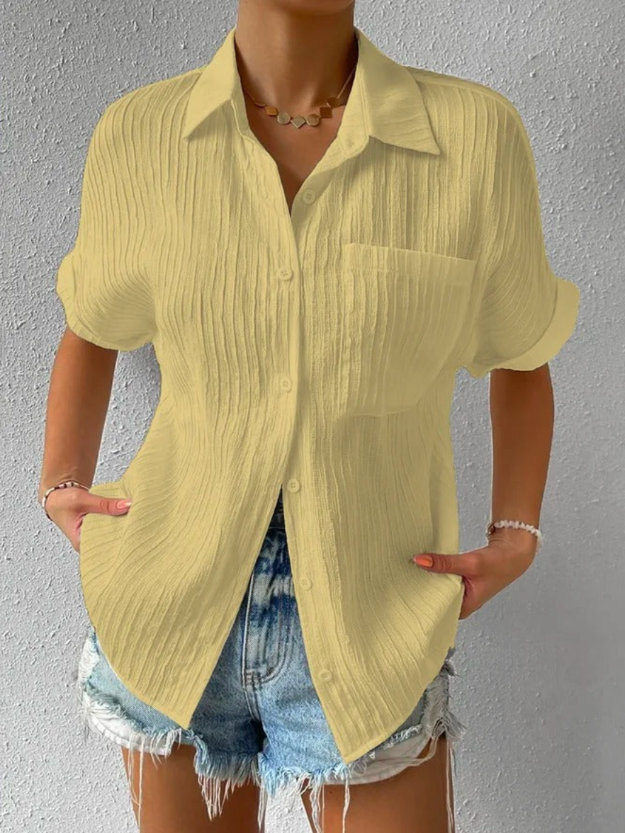 Fudus | Unkomplizierte geknöpfte Oversize-Bluse