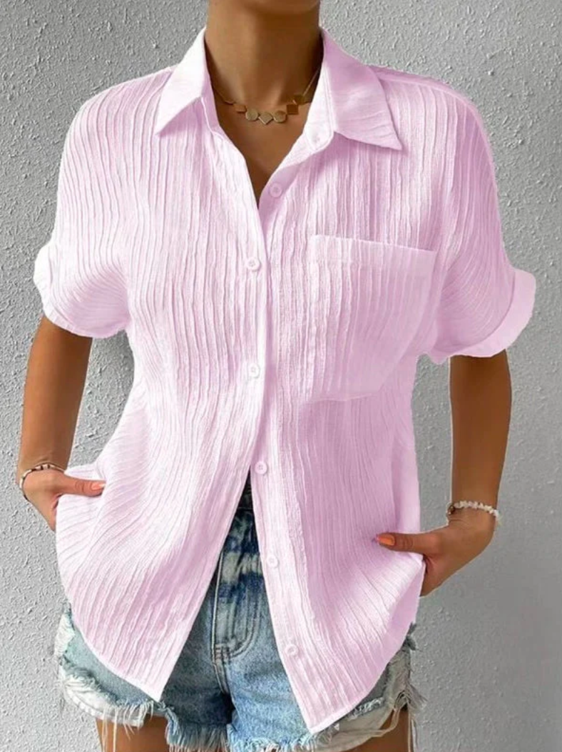 Fudus | Unkomplizierte geknöpfte Oversize-Bluse