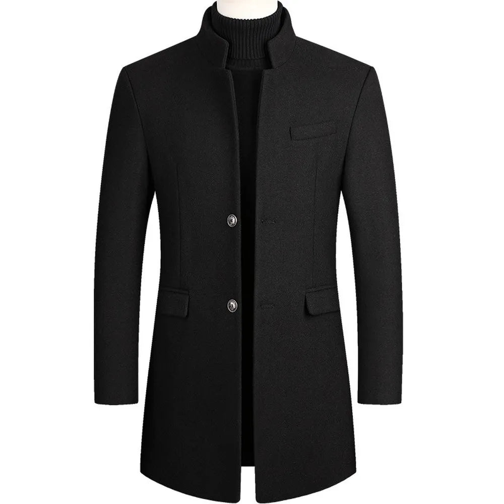 ModeGeist | Slim Fit Jacke Wolle Klassisch und Elegant