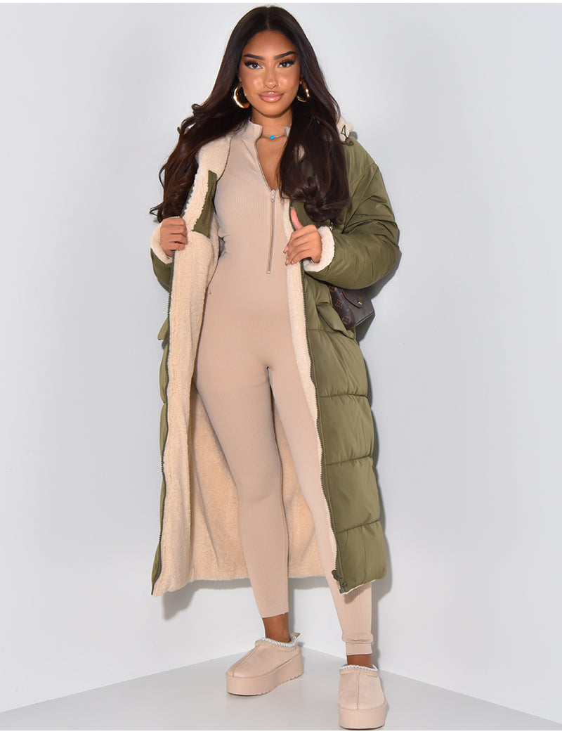 ModeGeist | Lange Jacke mit Wendefunktion
