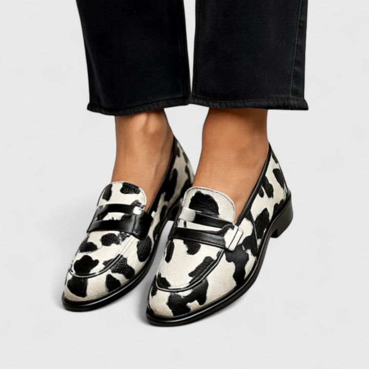 MODEGEIST Damen Loafer Slip-On Weiche Sohle Casual Halbschuhe