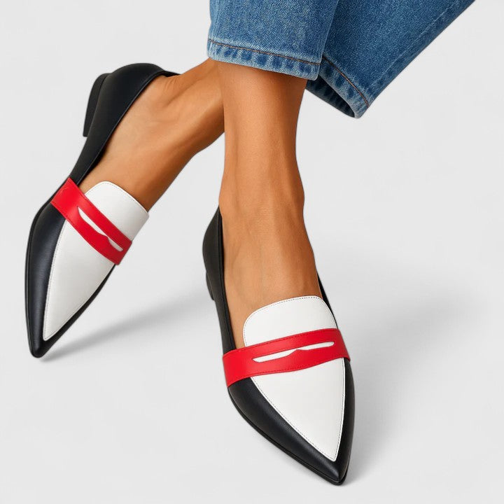 MODEGEIST Damen Loafer Modern Chic Schwarz Elegant