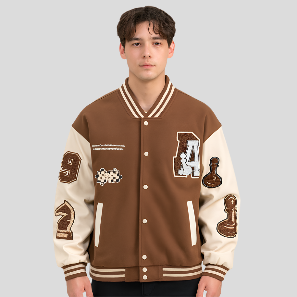 ModeGeist | Vintage-Jacke mit Gestickten Aufnähern - Sam