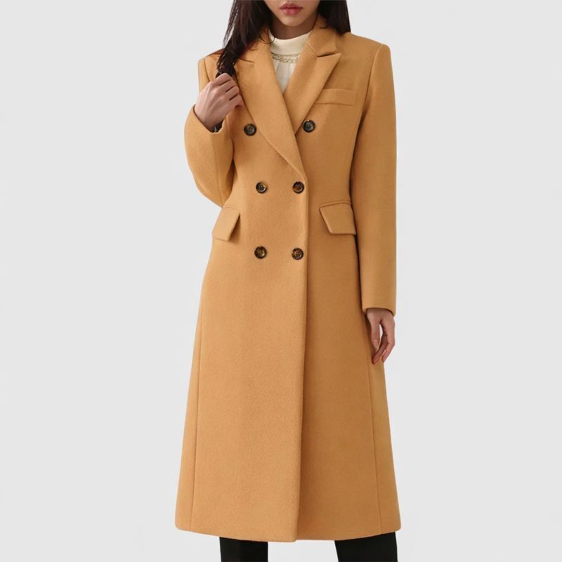 MODEGEIST Damen Mantel Oversized Warm Stoffmischung