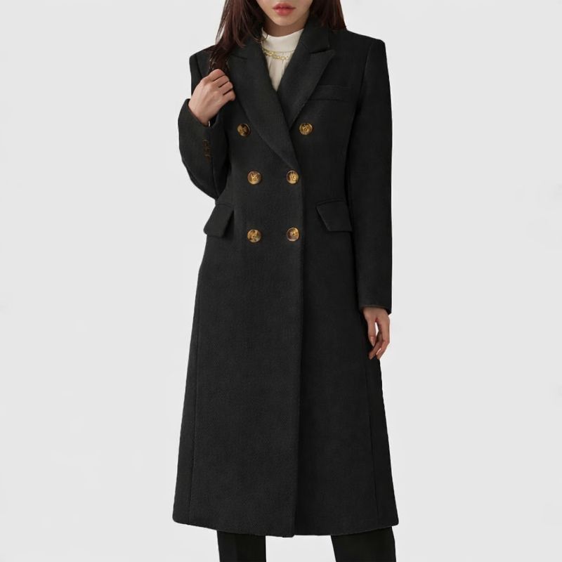 MODEGEIST Damen Mantel Oversized Warm Klassisch Elegant