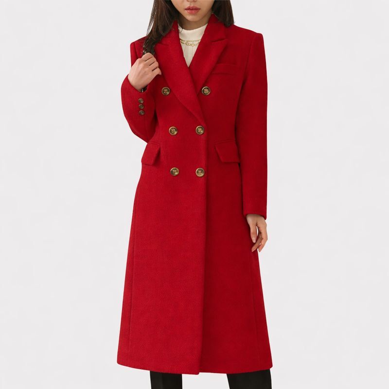 MODEGEIST Damen Mantel Oversized Warm Klassisch Elegant