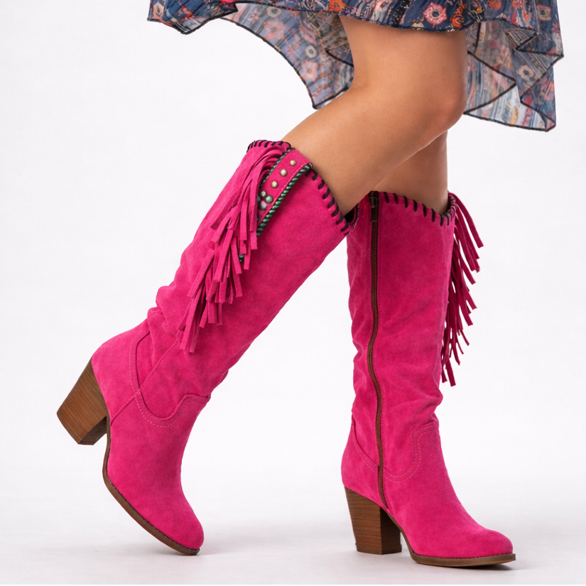 MODEGEIST Damen Stiefel Komfort Gepolstert Stabil Schwarz