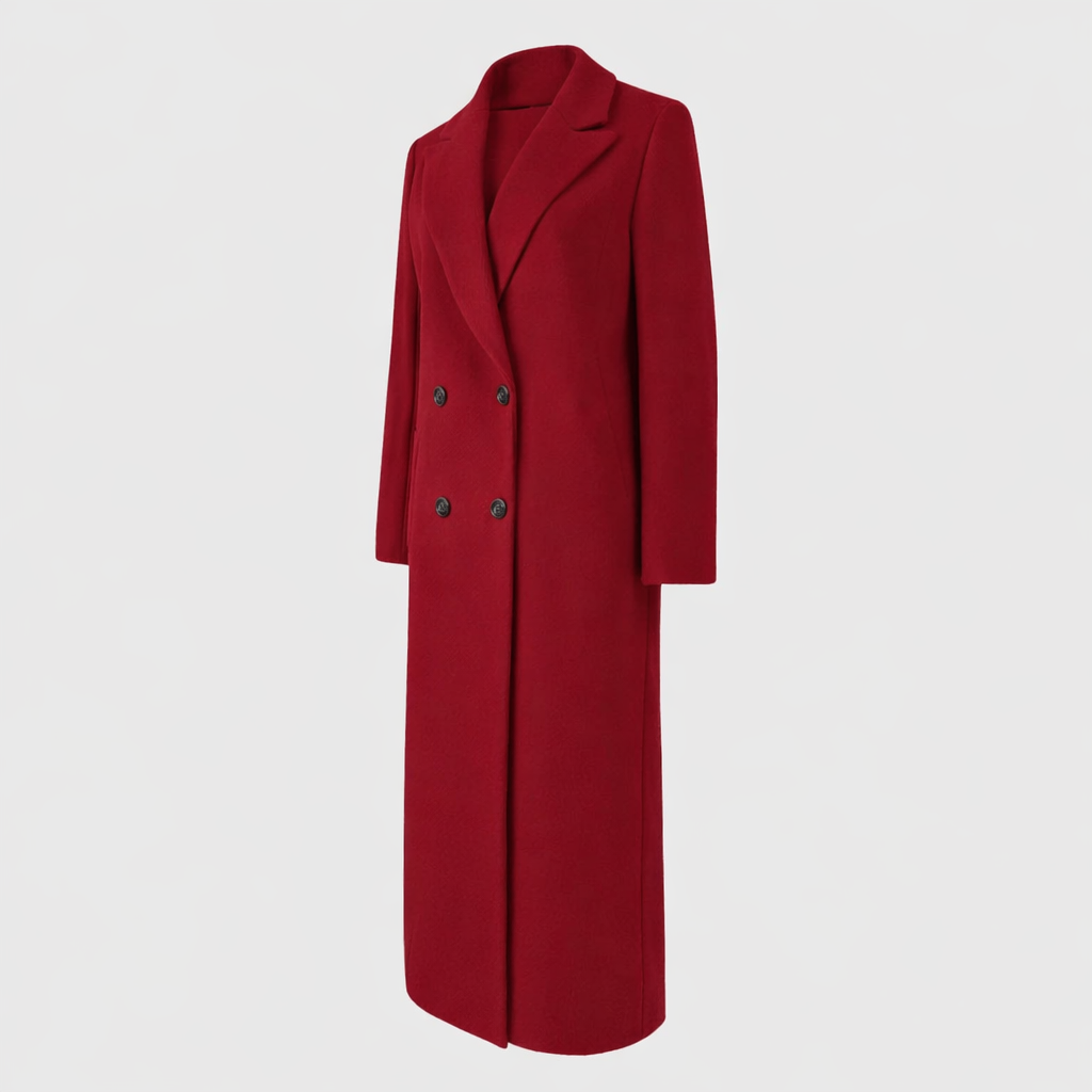 MODEGEIST Damen Winter-Trenchcoat Longline Wärmeisoliert Elegant