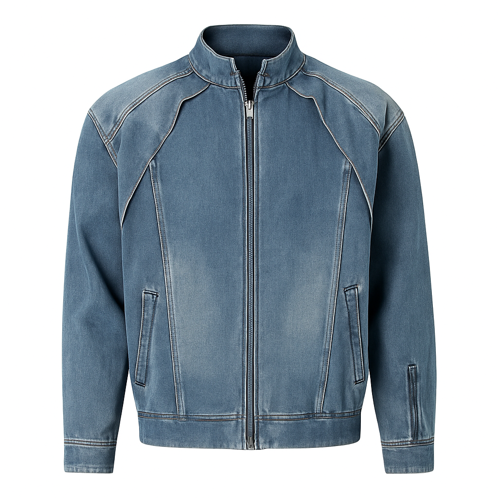 ModeGeist | Herren Jeansjacke mit Vintage-Effekt