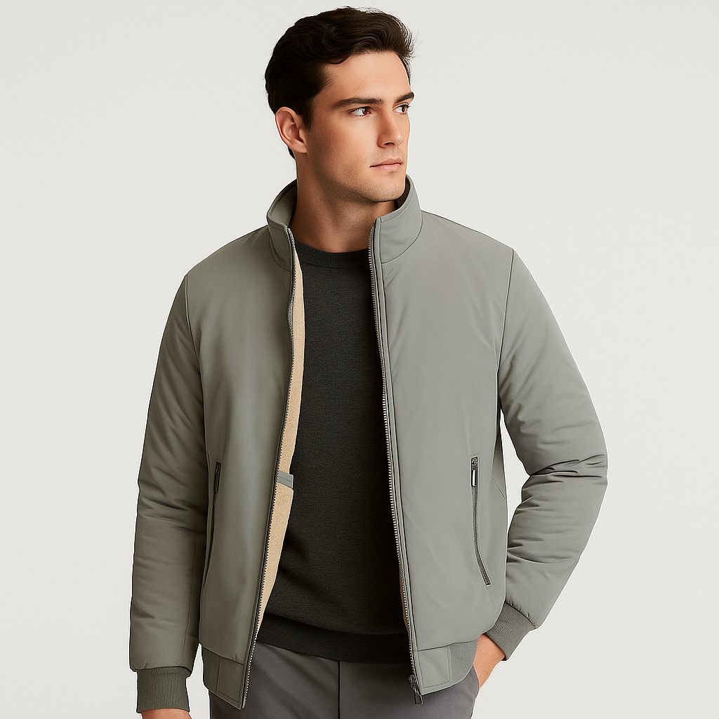 ModeGeist | Herren Fleece Innenjacke mit Reißverschluss