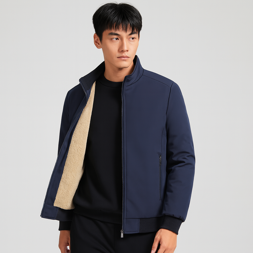 ModeGeist | Herren Fleece Innenjacke mit Reißverschluss