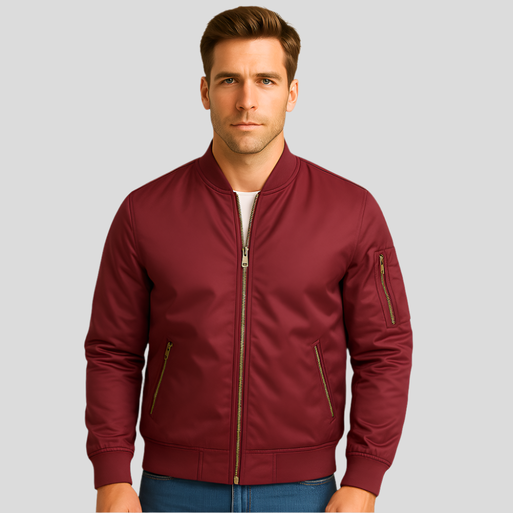 ModeGeist | Bomberjacke mit Metallreißverschlüssen - Timothy