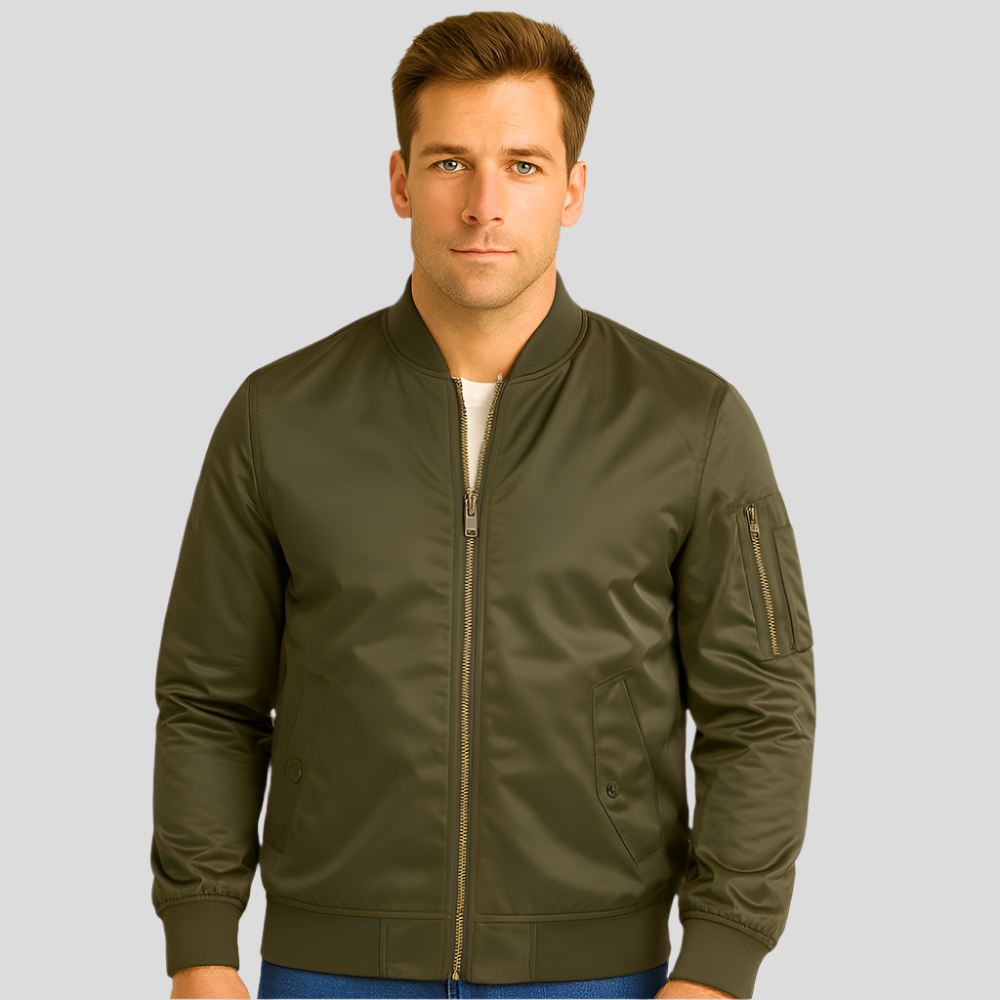 ModeGeist | Bomberjacke mit Metallreißverschlüssen - Timothy