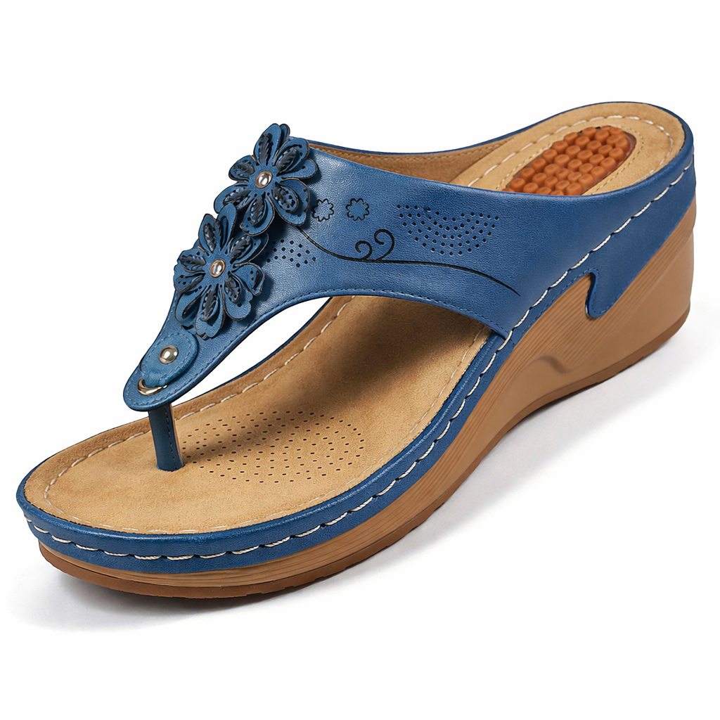MODEGEIST Damen Orthopädische Sandalen Gepolstert Komfort Beige
