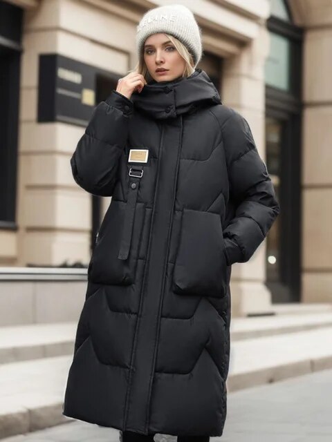 Lasinda: Extra lange, bequeme Pufferjacke
