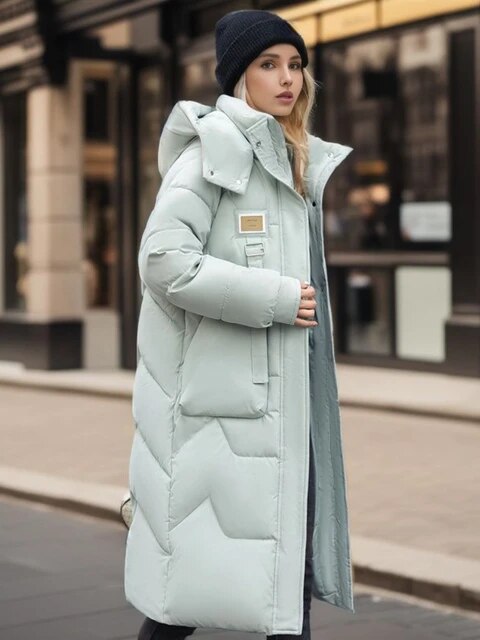 Lasinda: Extra lange, bequeme Pufferjacke