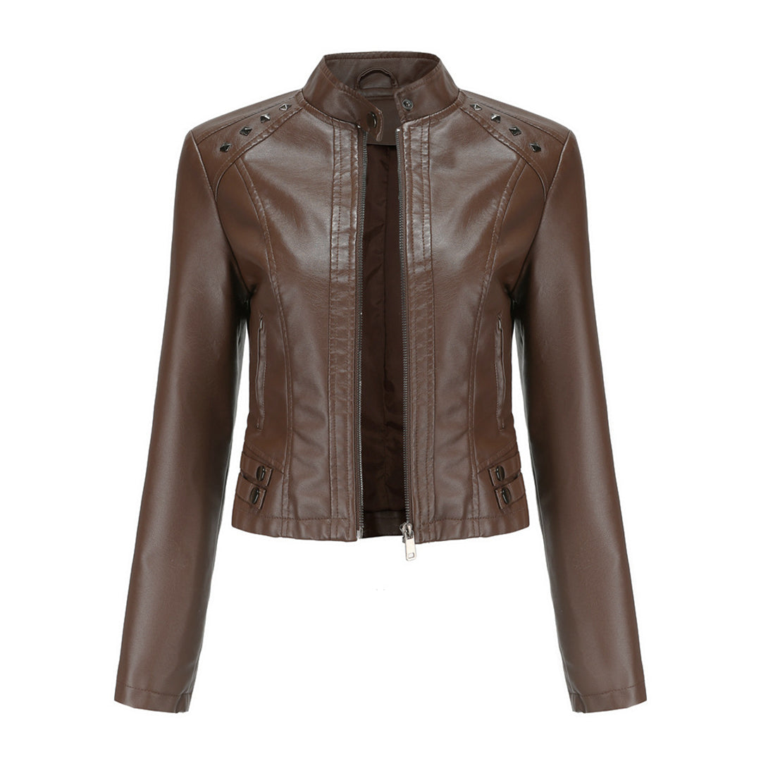 NAJLA - Zeitlose, elegante Lederjacke