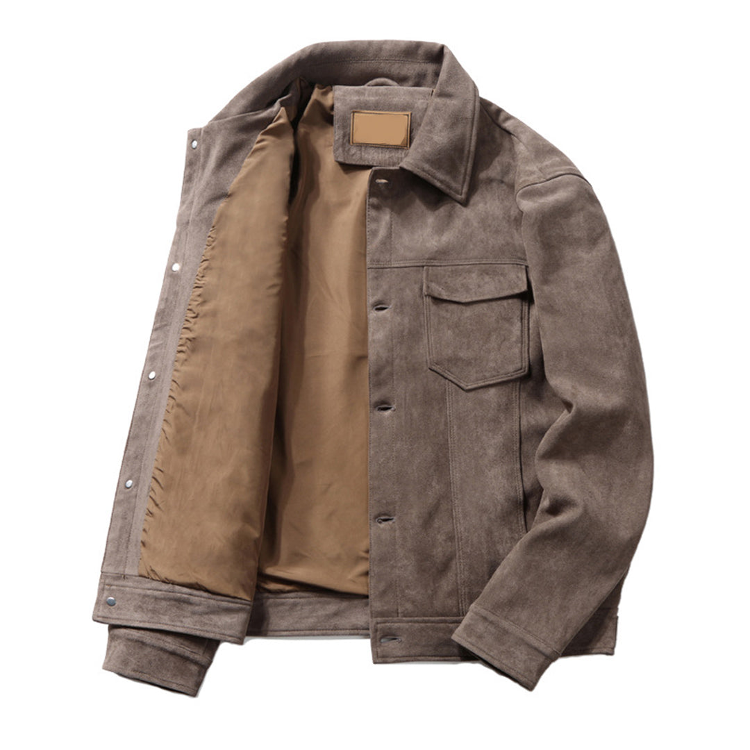 Männerjacke mit Knöpfen und Kragen
