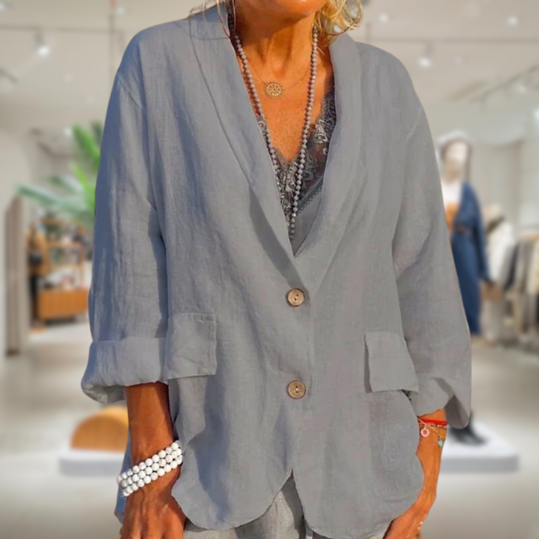 ModeGeist | Eleganter Blazer mit Knöpfen für Frauen