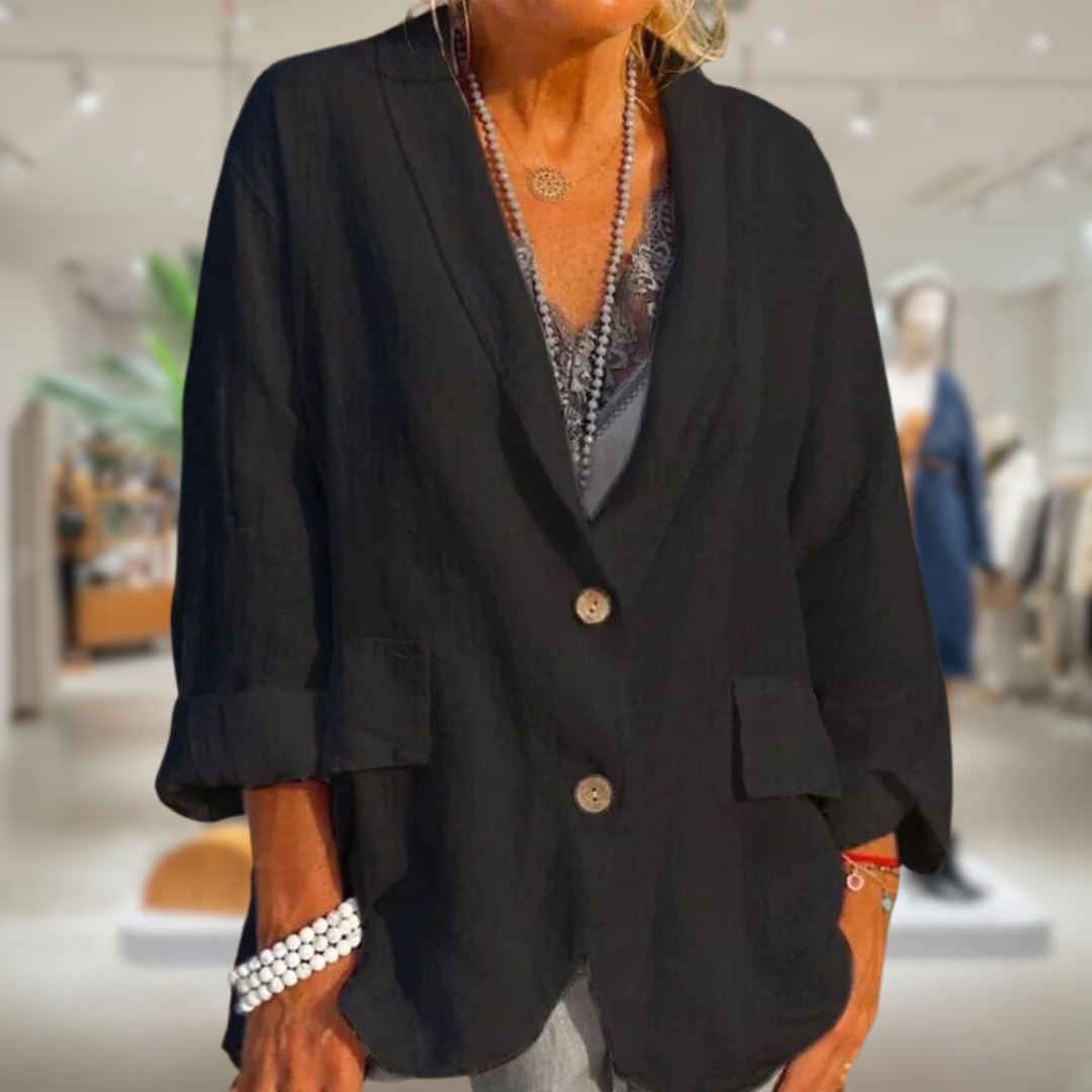 ModeGeist | Eleganter Blazer mit Knöpfen für Frauen