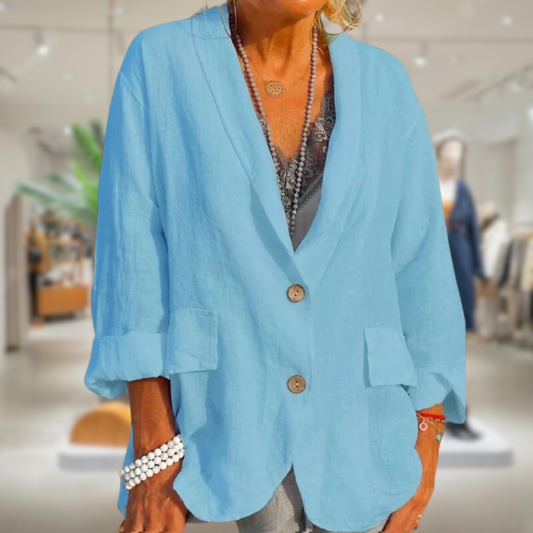 ModeGeist | Eleganter Blazer mit Knöpfen für Frauen