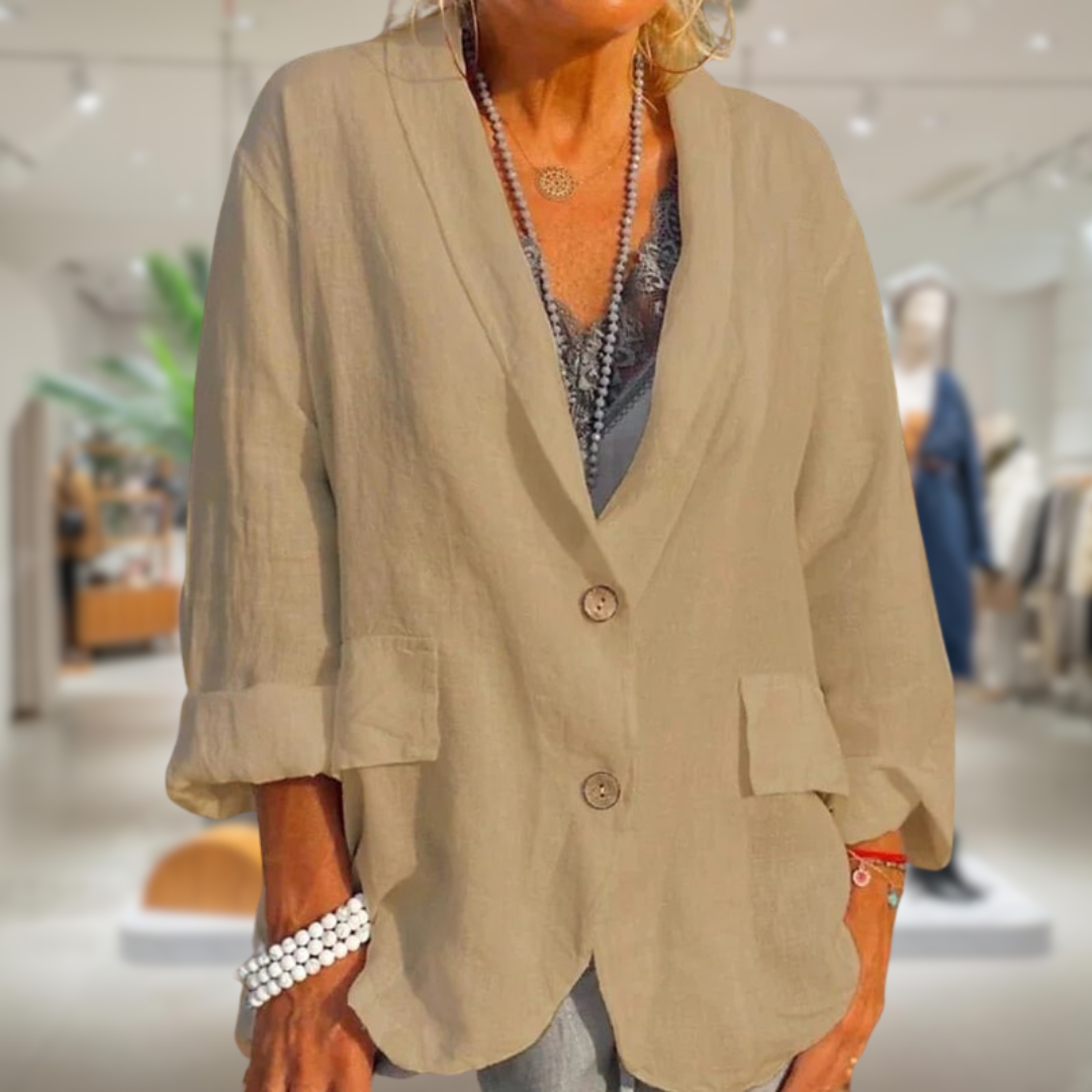 ModeGeist | Eleganter Blazer mit Knöpfen für Frauen