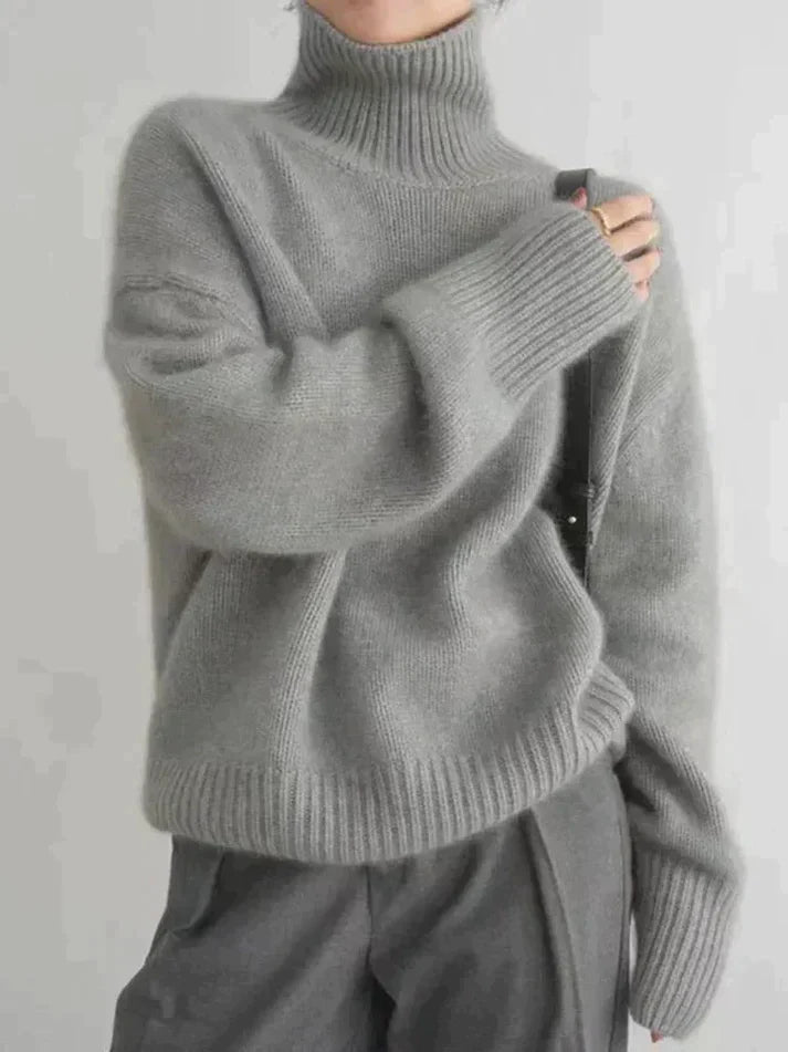 ModeGeist | Eleganter Kaschmir Rollkragenpullover
