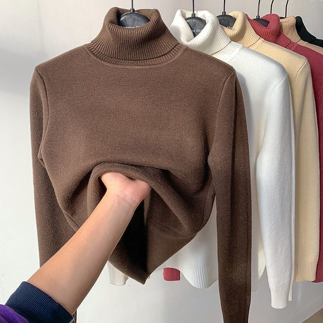 ModeGeist | Übergroßer Kaschmir Damen Rollkragenpullover