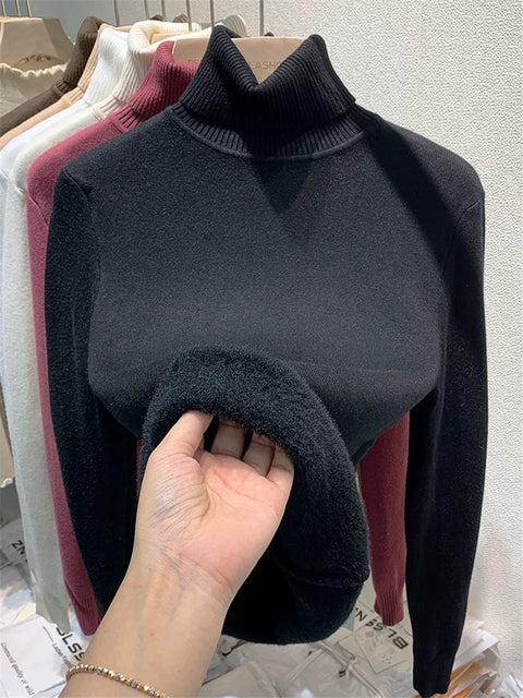 ModeGeist | Übergroßer Kaschmir Damen Rollkragenpullover