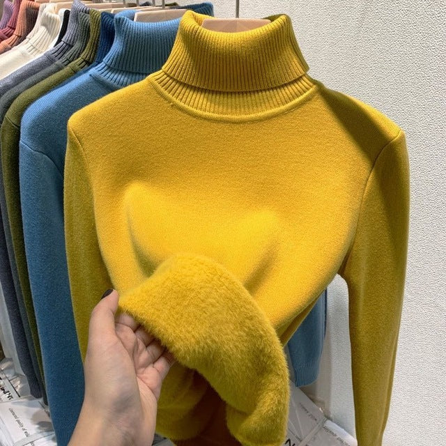 ModeGeist | Übergroßer Kaschmir Damen Rollkragenpullover