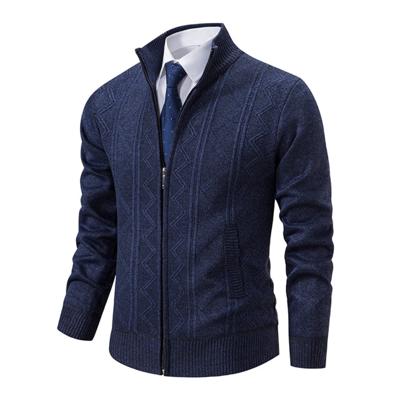 Herren Winterstrickjacke im klassischen Stil
