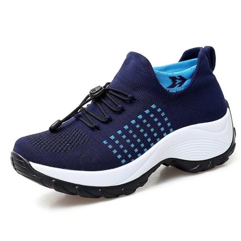MODEGEIST Damen Komfort-Schuhe Gepolsterte Einlegesohle Flexible Sohle