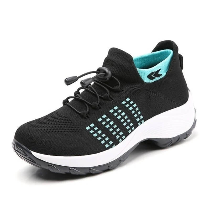 MODEGEIST Damen Komfort-Schuhe Gepolsterte Einlegesohle Flexible Sohle