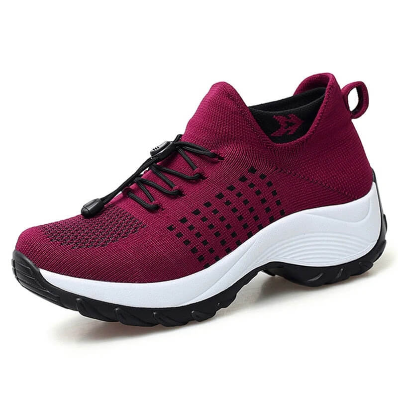 MODEGEIST Damen Komfort-Schuhe Gepolsterte Einlegesohle Flexible Sohle
