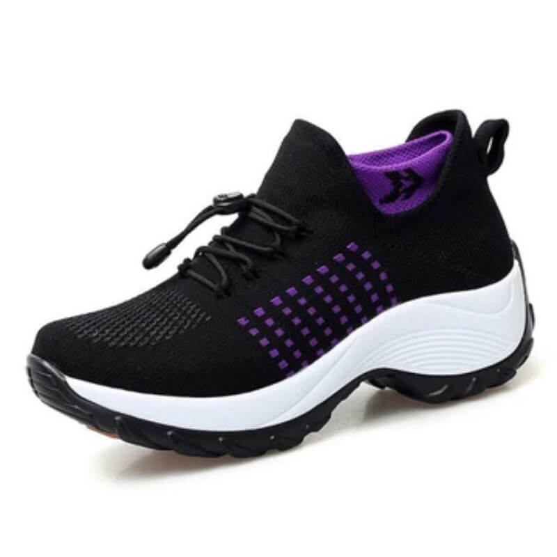 MODEGEIST Damen Komfort-Schuhe Gepolsterte Einlegesohle Flexible Sohle