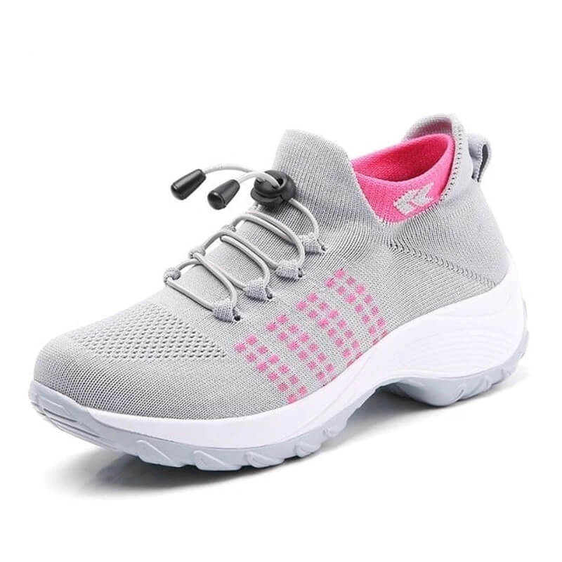 MODEGEIST Damen Komfort-Schuhe Gepolsterte Einlegesohle Flexible Sohle