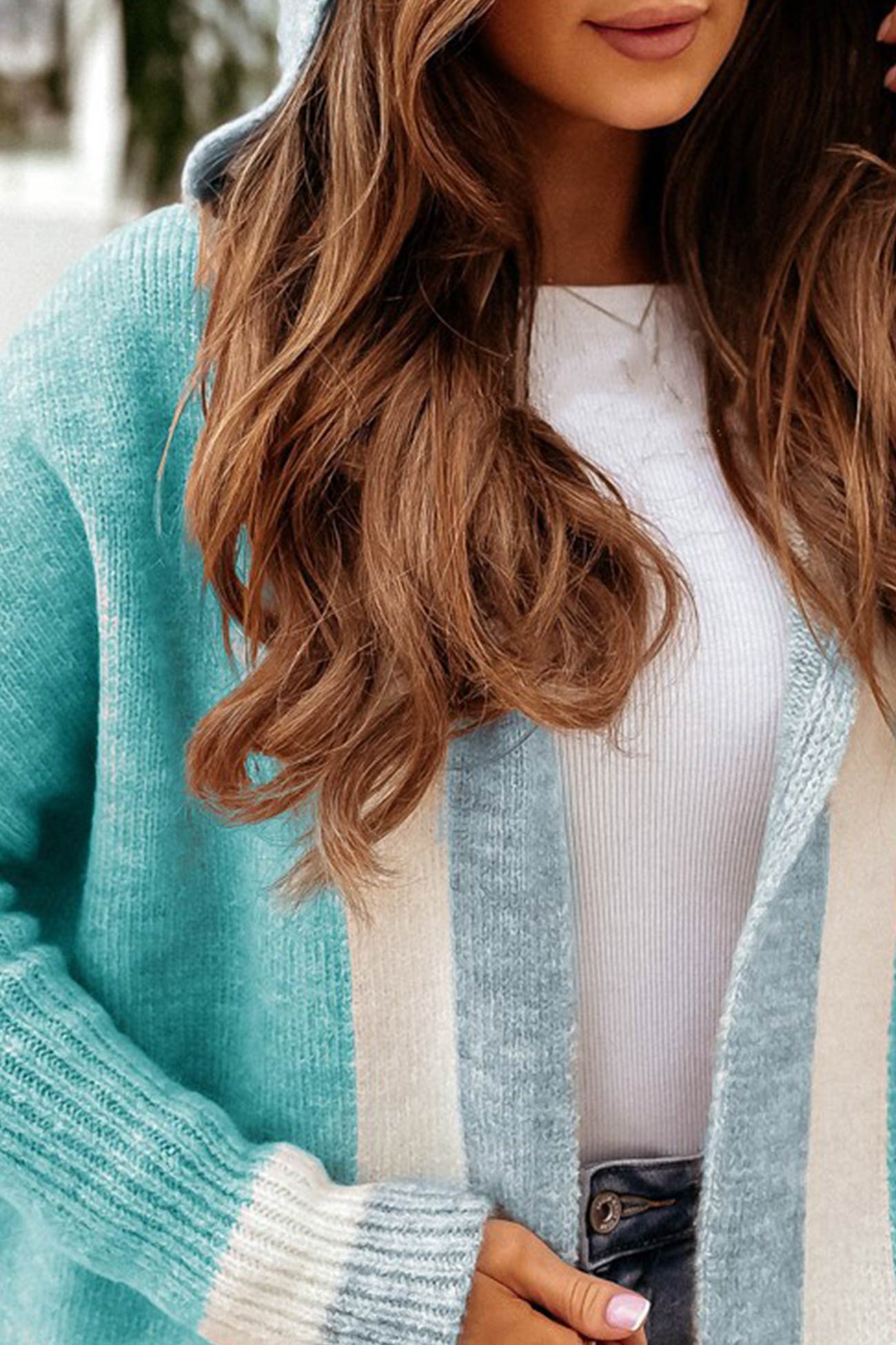 ModeGeist | Herbst Eleganz Kapuzen - Cardigan