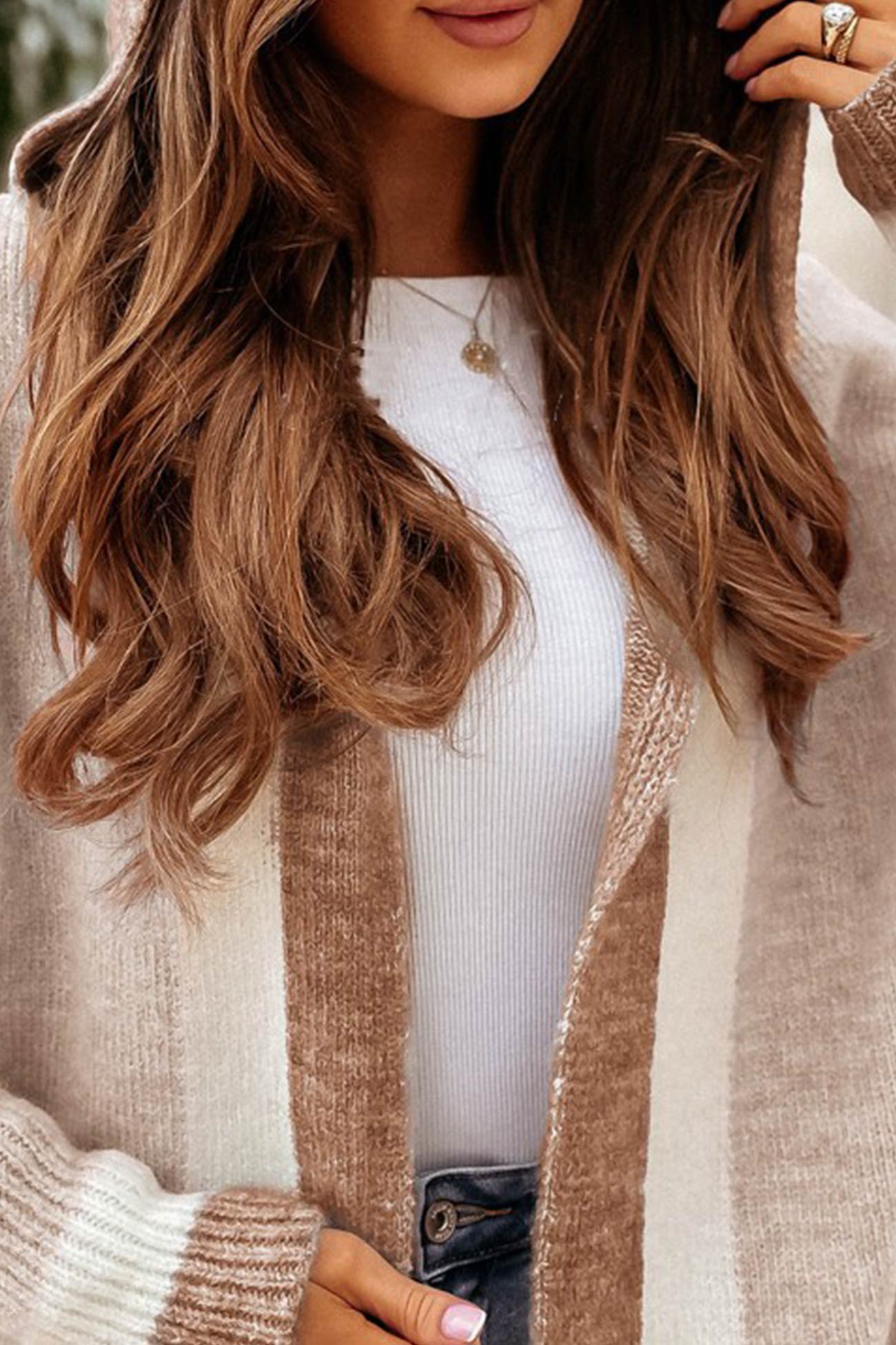 ModeGeist | Herbst Eleganz Kapuzen - Cardigan
