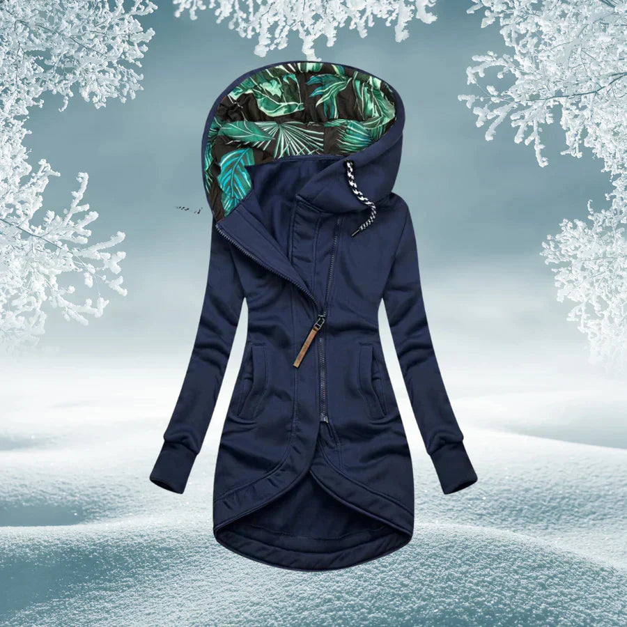 ModeGeist | Lang für Frauen mit Kapuze und langen Ärmeln ideal für den Herbst und Winter