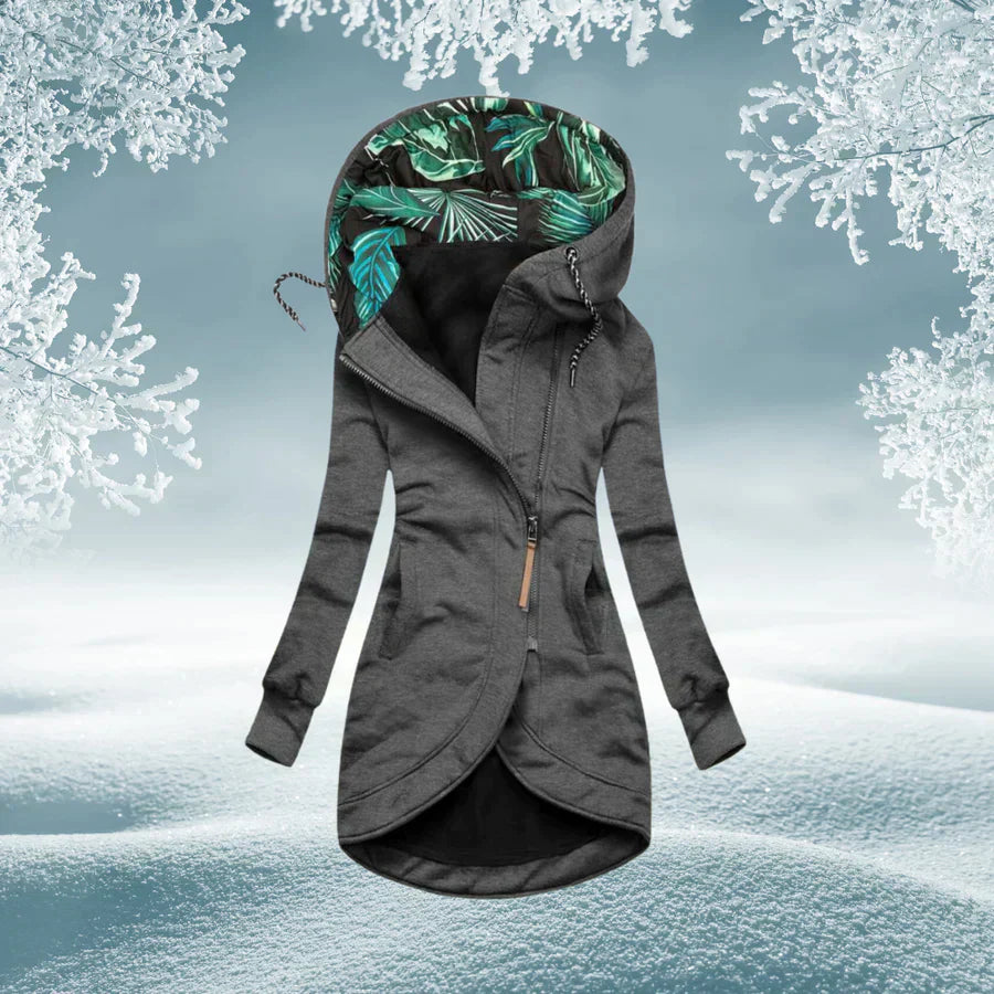 ModeGeist | Lang für Frauen mit Kapuze und langen Ärmeln ideal für den Herbst und Winter