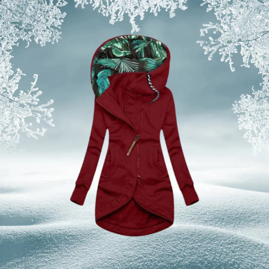 ModeGeist | Lang für Frauen mit Kapuze und langen Ärmeln ideal für den Herbst und Winter
