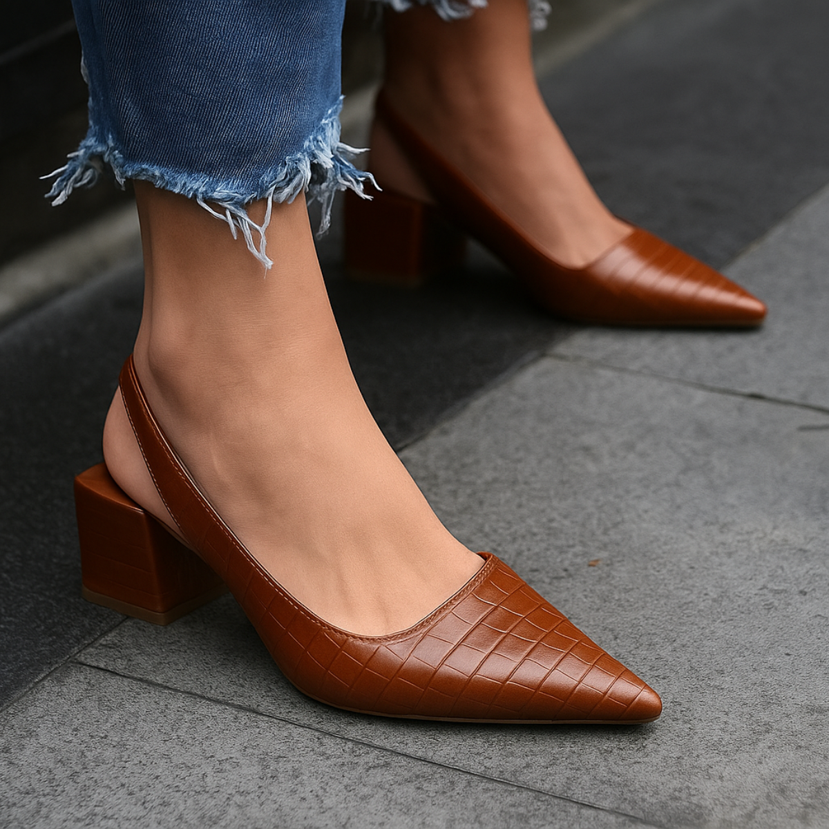 MODEGEIST Damen High Heels Stützende Konstruktion Elegant Schwarz