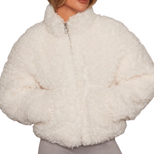 ModeGeist | Kuschelige Teddy Jacke Damen