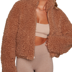 ModeGeist | Kuschelige Teddy Jacke Damen