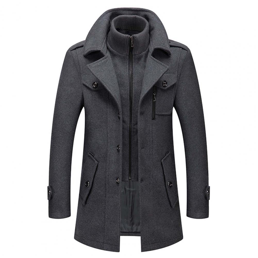 Elegantes zweiteiliges Herren-Wintermantel-Set - DAAN Kollektion