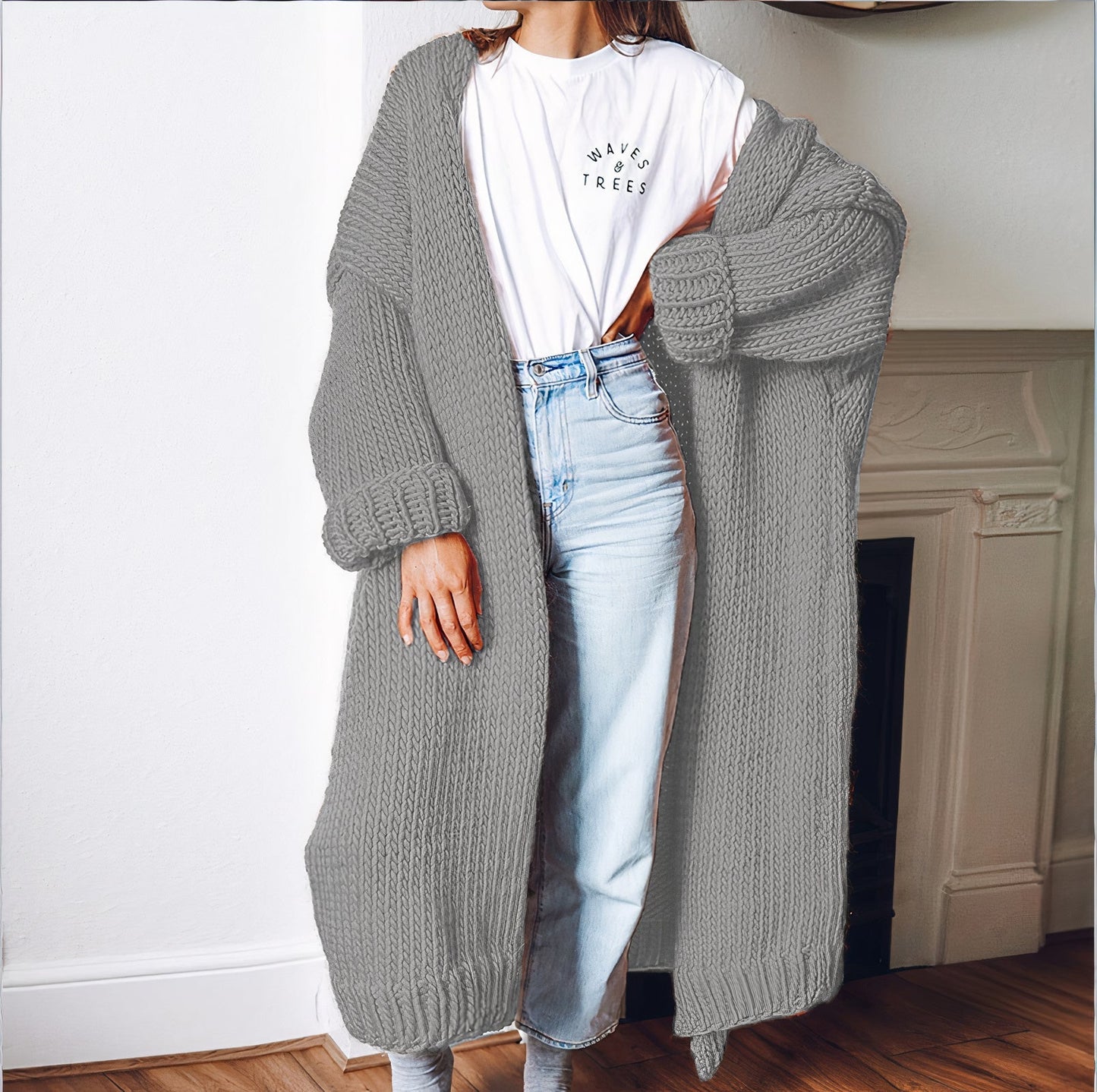 Daria Langarm Strickjacke