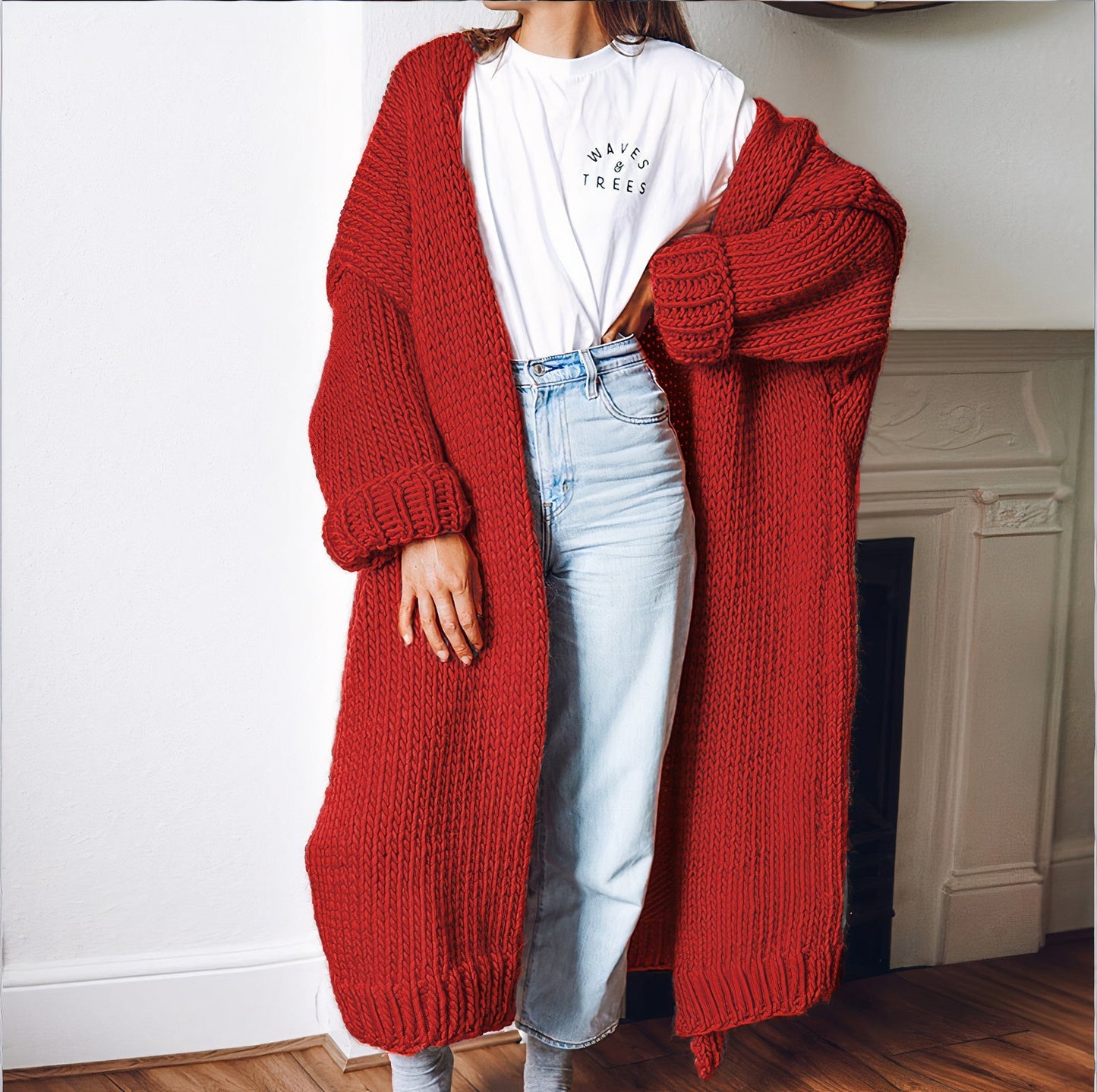 Daria Langarm Strickjacke